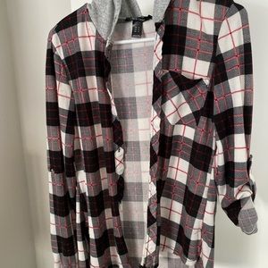 Light weight plaid jacket